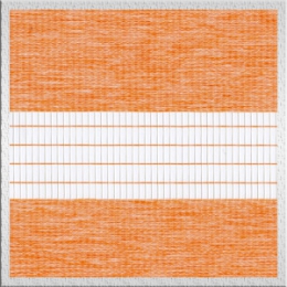 Меланж оранжевый - рулонные шторы зебра